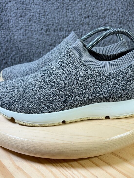 Vince Theroux Knit Sock Sneakers Womens 7.5 Gray Slip On Low Top Casual Shoes - Picture 1 of 7